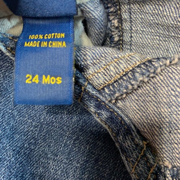 Oshkosh B'gosh Vestbak Size 24M Pants Overalls Cowboy Western Style Denim Jeans - Picture 12 of 12